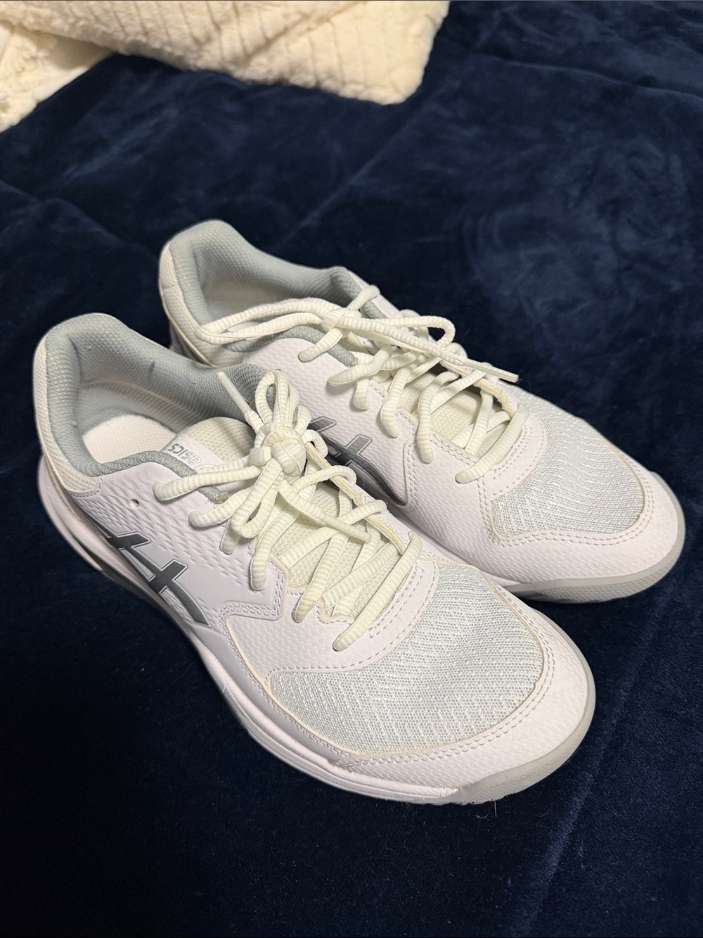ASICS White and Light Gray Women's Shoes